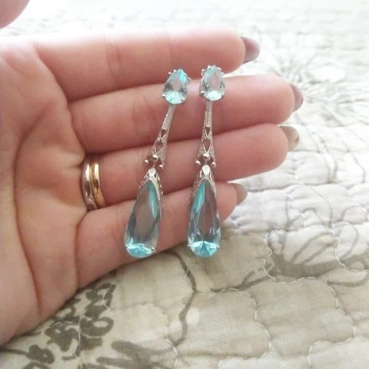 1pair Fine Jewelry Gifts Meteorite Stud Earrings Bride Wedding Engagement Dazzling Natural copper | Украшения и аксессуары