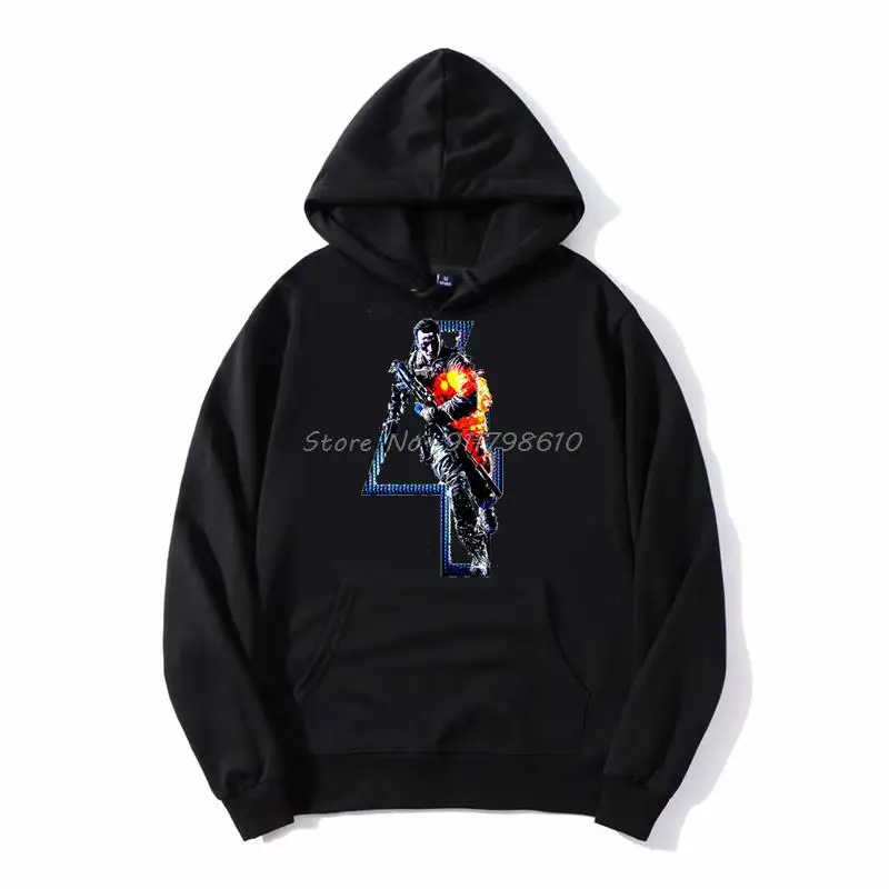 

NO.4 Hoodie Cotton Battlefield First-person Shooter Games Ofertas Men Hooded Fleece Hoodies Sweatshirt Streetwear Harajuku