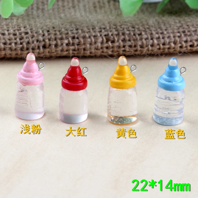 10 шт. 20*14 мм мини-бутылка для молочных напитков ювелирные изделия из смолы