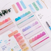 cute gradient colored index memo pad planner sticky notes paper sticker posted it kawaii stationery school supplies papeleria