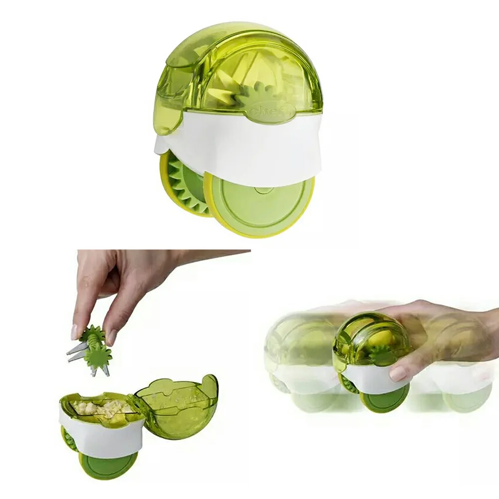 

1pcs Garlic Grater Mini Portable ABS Stainless Steel Roller Mini Garlic Crushed Household Kitchen Gadget Tools Accessories