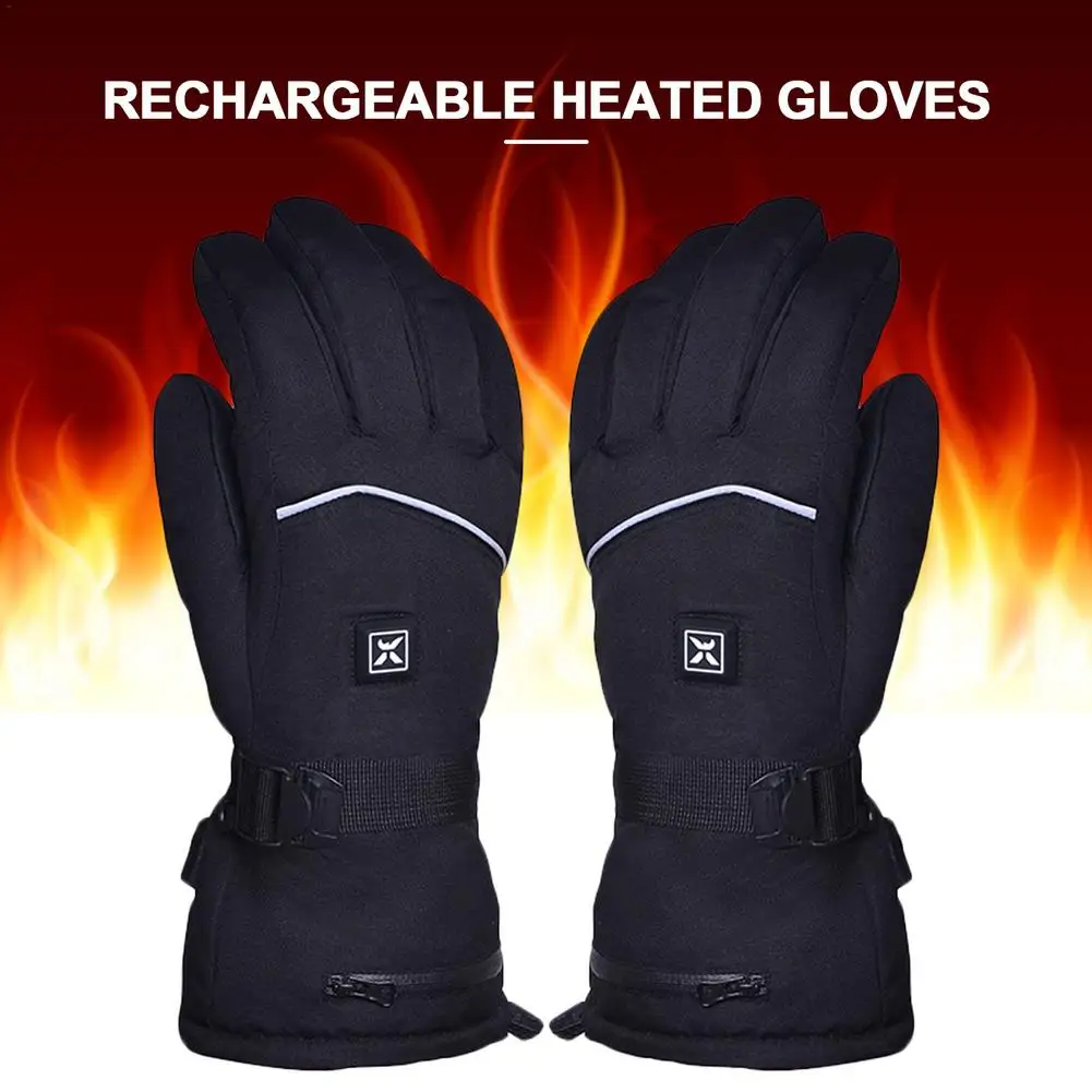 

Riding Equipment Durable Electric Heated Gloves Windproof Rechargeable Heating Gloves Waterproof Warm Gloves For Winter