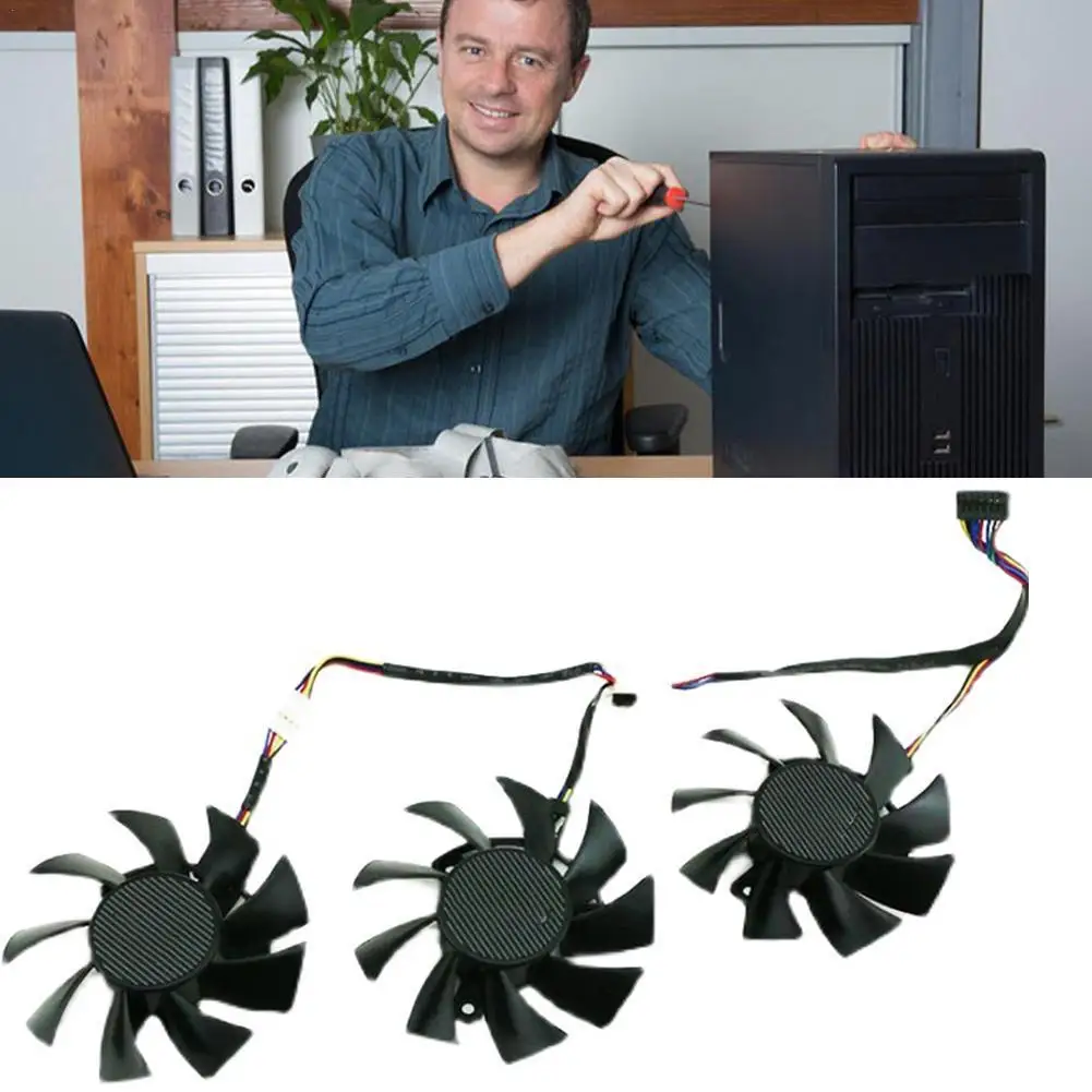 

Graphics Cooler For ASUS RX 5700/RX5700 XT TUF Graphics For FD8015U12S Coolers Fan Accessories Computer 3 Fans Air Cooling F1N6