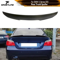 carbon fiber rear trunk spoiler for bmw 5 series e60 base sedan m tech m5 2004 2009 rear trunk wing spoiler boot lip