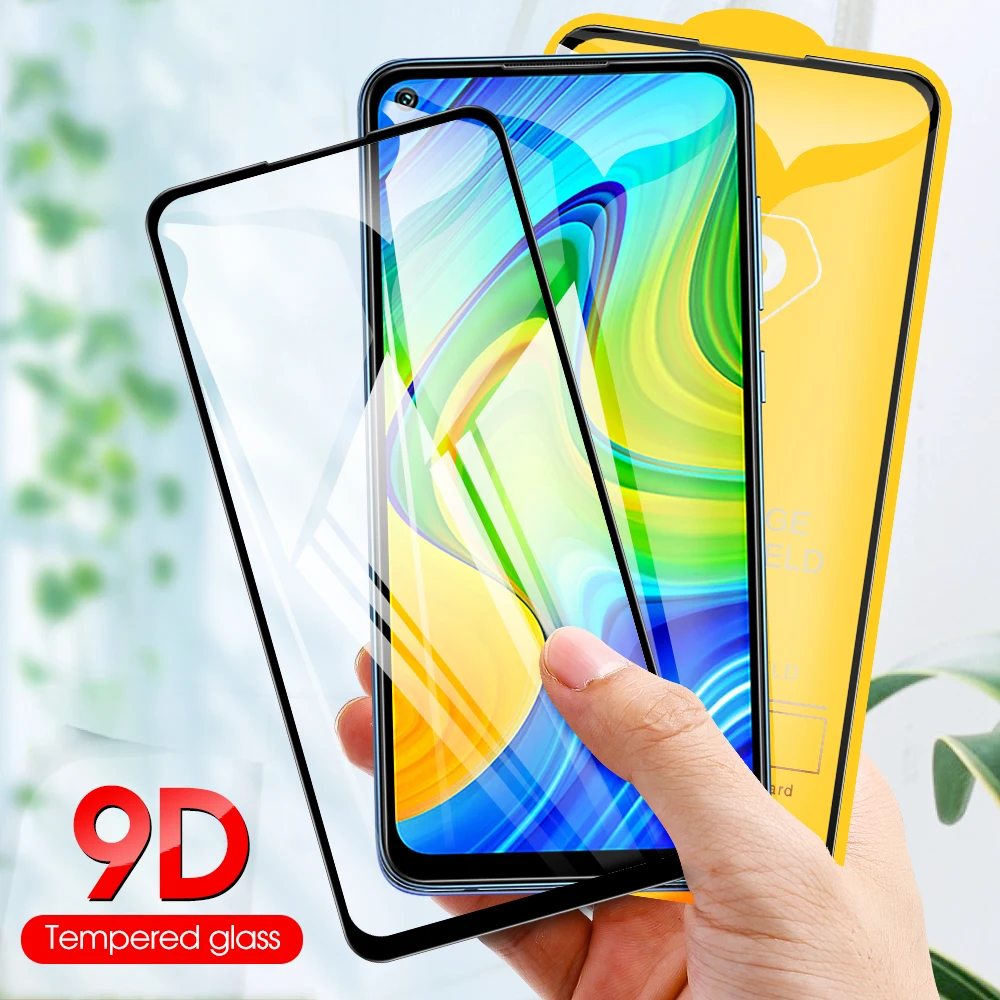 Защитное стекло для xiaomi redmi note 9 s красная Защитная пленка экрана mi 2 в 1 pro