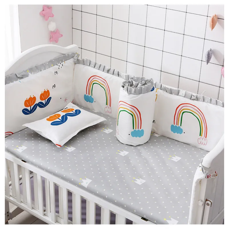 Набор постельных принадлежностей для новорожденных 100% хлопок мультяшная