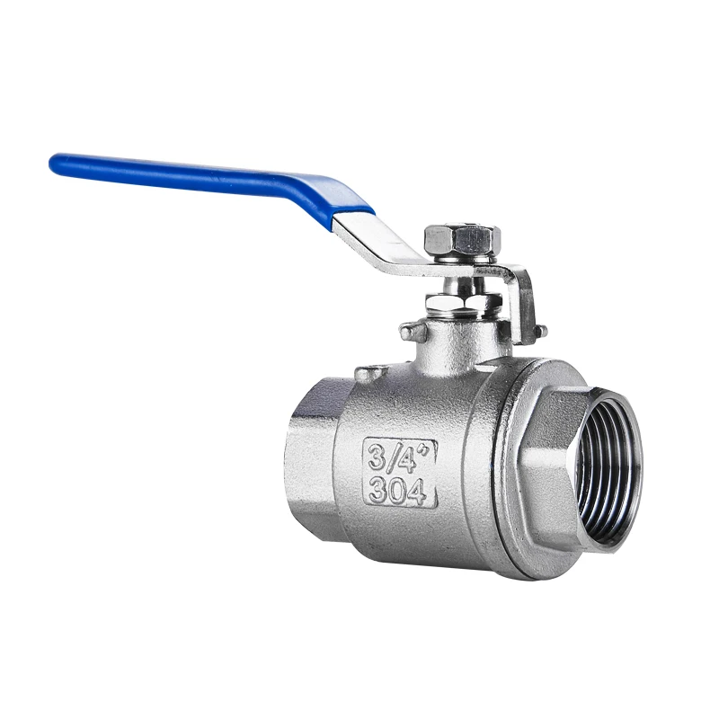 

BSPT 1/4" 3/8" 1/2" 3/4" 1" 1-1/4" 1-1/2" Female Stainless Steel SS304 2P Full Port Ball Valve with Vinyl Handle Thread Valves