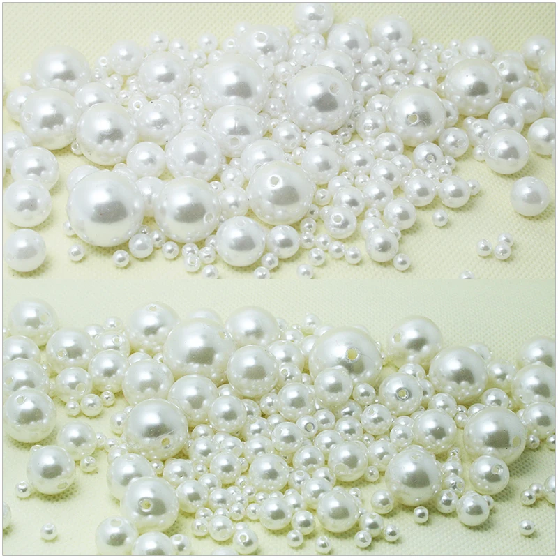 Перламутровые Бусины из АБС пластика с жемчугом 3 мм 20 одежда головные уборы