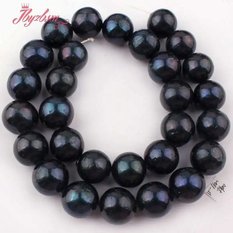 Черный жемчуг пресноводных Nearround натуральные камни Натуральный камень