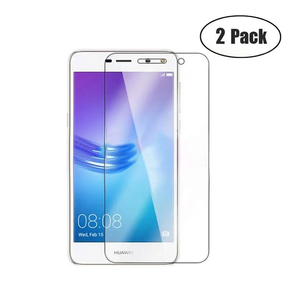 2 шт. закаленное стекло для защиты экрана 5 9h Защитная пленка Huawei Y6 2017 MYA L11 Y5 Nova Young