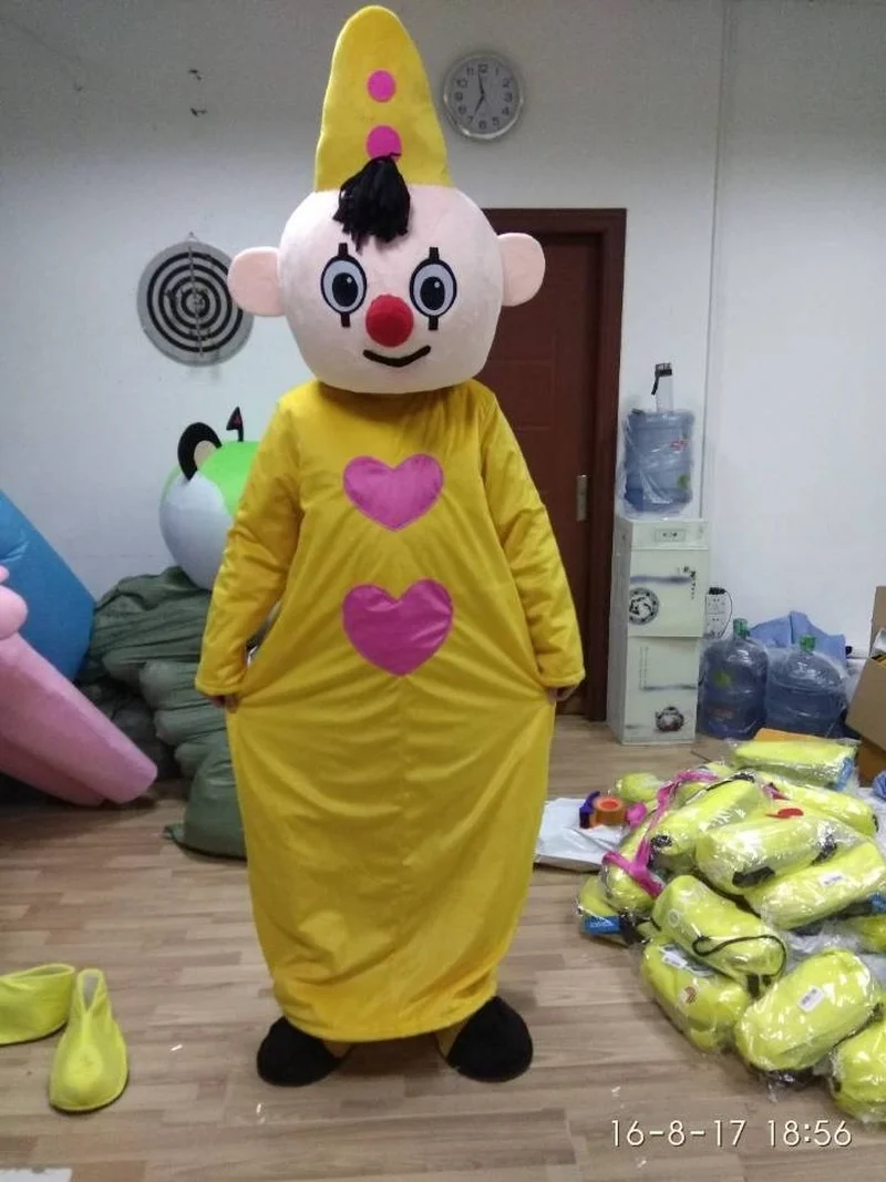 

Yellow Hat Boy Mascot Costume Adult Character Costume Cosplay bumba mascot costume Holiday special clothing