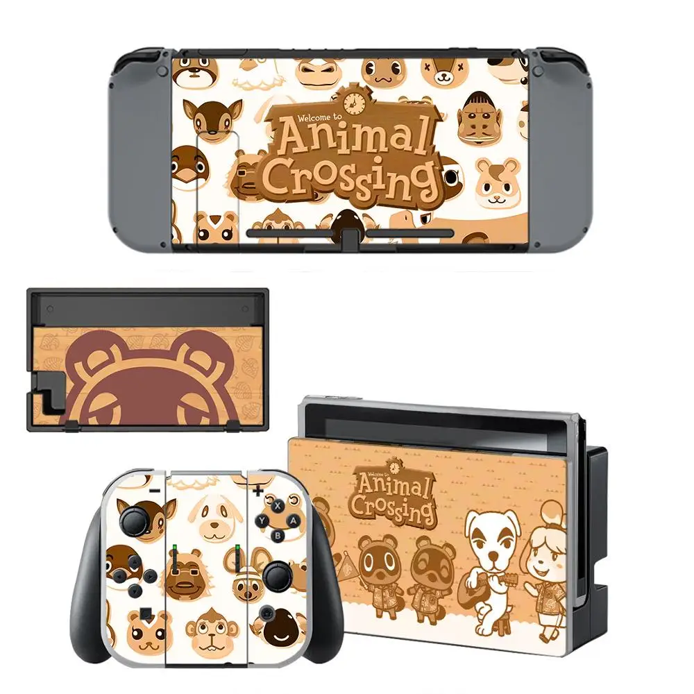 Виниловые защитные наклейки на экран с изображением животных для Nintendo Switch NS