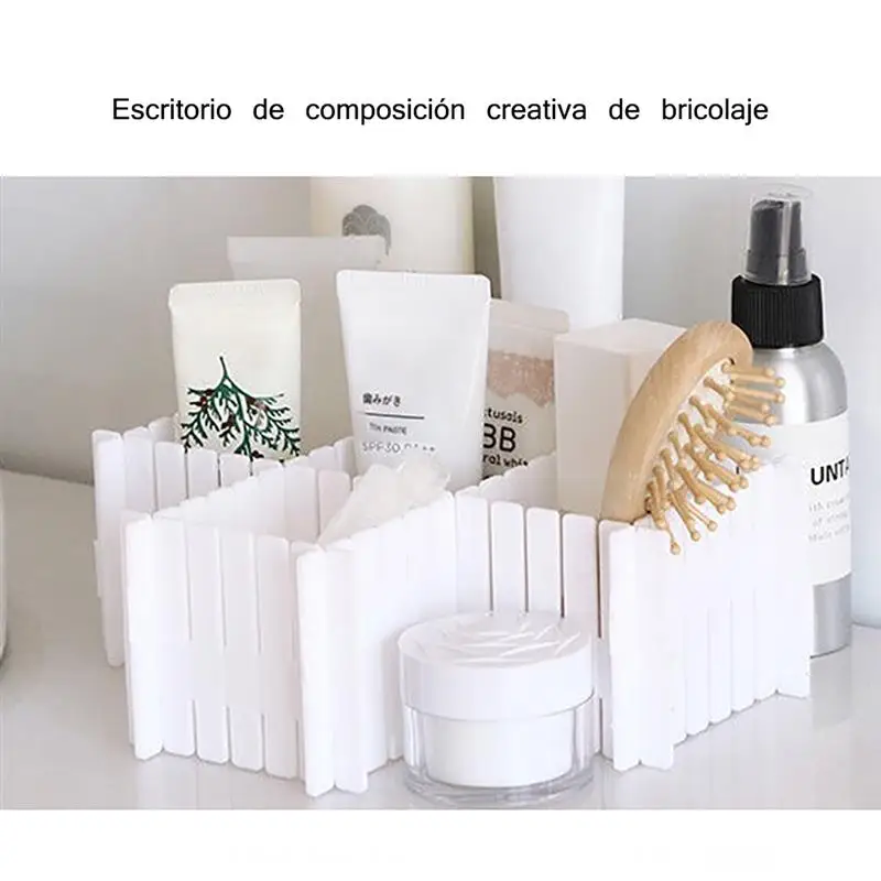 

4pcs Grid Divider Drawer Partition Plate Drawer Wardrobe Clapboard Storage Organizer Adjustable For Underwear Socks