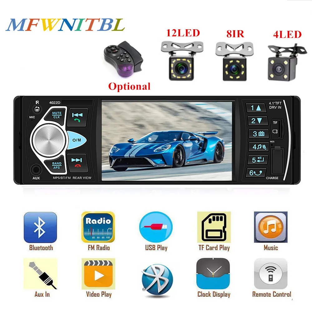 LTB FM 1 автомагнитола 1 din магнитола Дин мультимедийный MP5 4022D FM автомагнитола авто, аудио стерео Поддержка магнитола bluetooth
