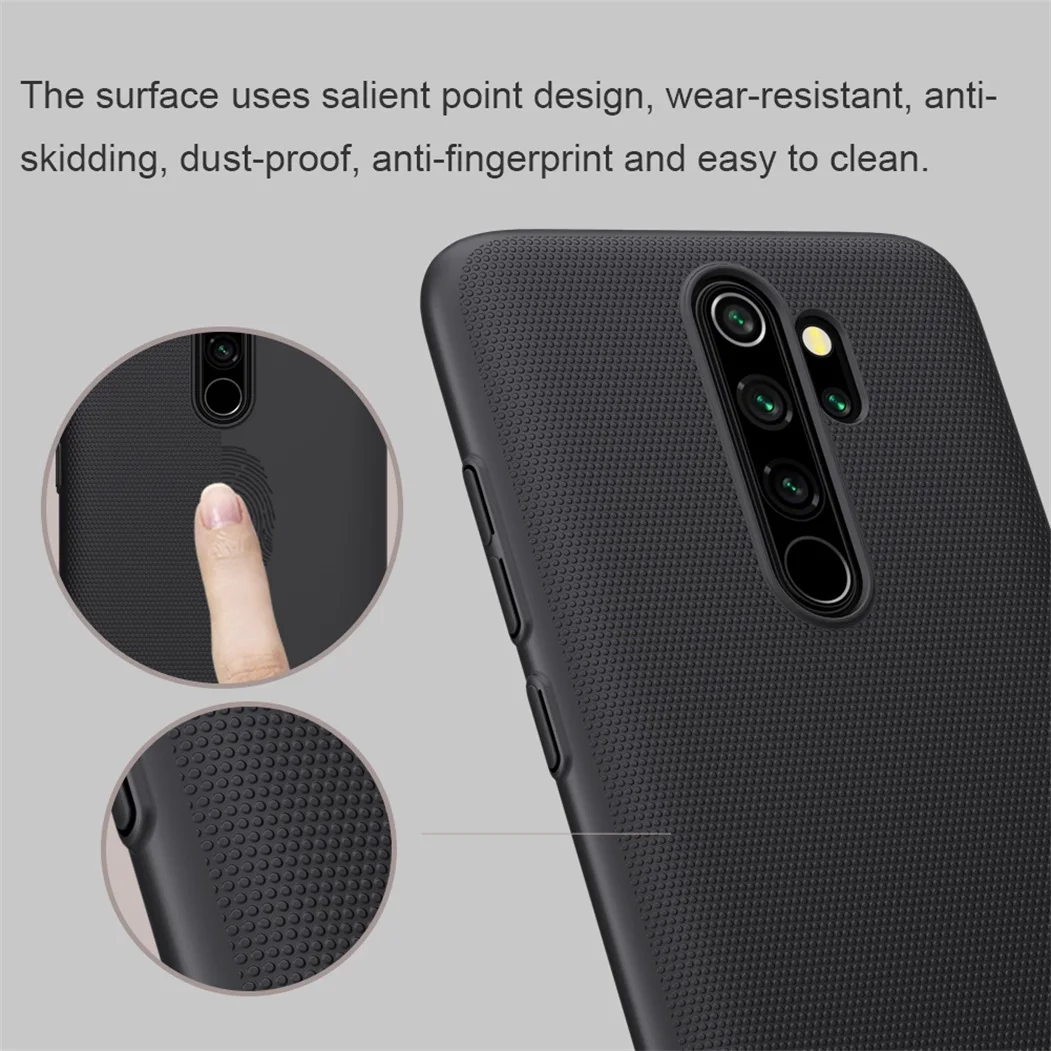 Чехол Nillkin для Xiaomi Redmi Note 8 Pro матовый жесткий защитный чехол из поликарбоната