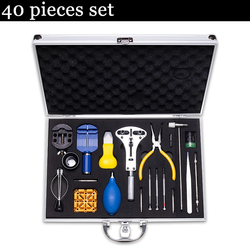Enlarge Watch Repair Kit Set Movement Parts Corkscrew Components Back Covers Dismantling Watch Replacement Battery Advanced Tool