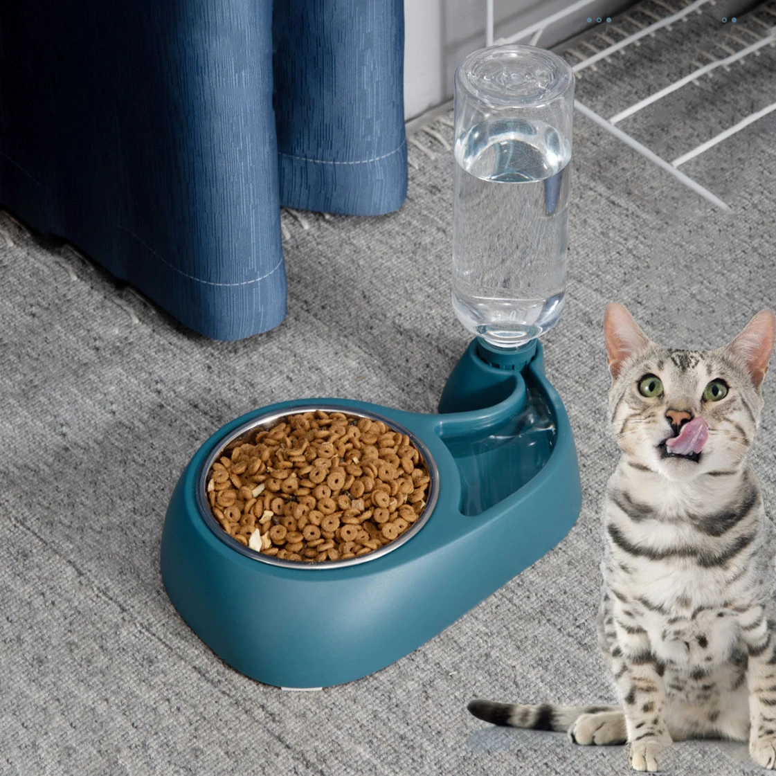 Automatic Cat Bowl Water Dispenser Pet Bowl for Dog Cat Feeder Water Storage Kitten Bowls Drinking Feed Container Pets Supplies