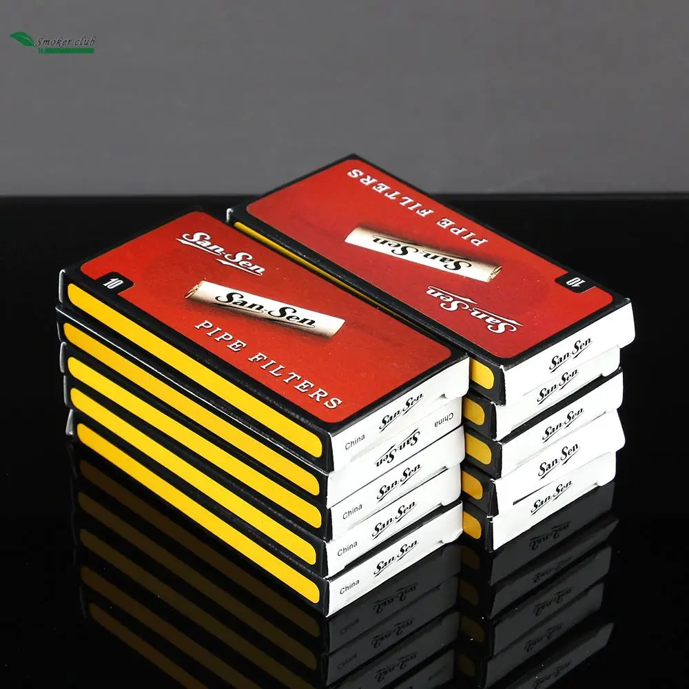 

Классический портативный фильтр для сигар 9 мм с активированным углем, фильтр для табачной трубки, деревянная фотография, 100 шт.