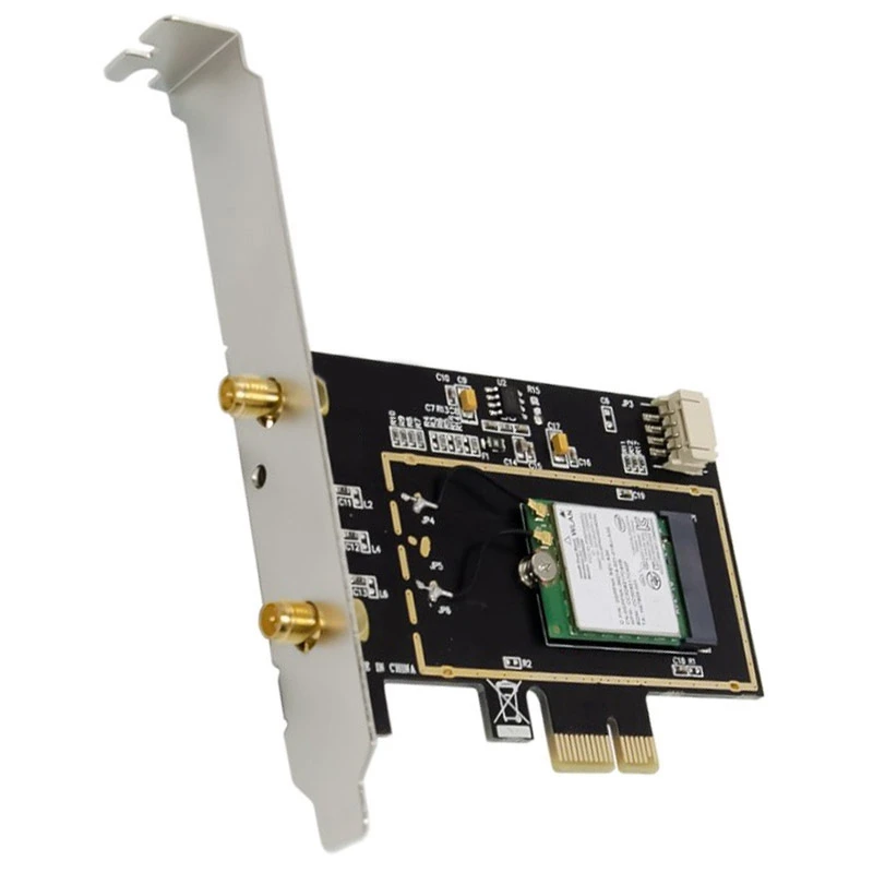 

Dual-Band 2.4G/5.8G Wireless Network Card Adapter Wireless Wifi Bluetooth 4.0 Pcie Network Card with 7260 for Pc