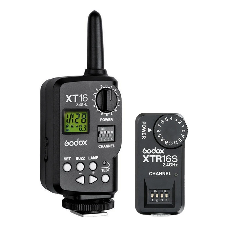 

Godox XT-16S 2.4G Wireless Power Remote Control Flash Trigger + XTR-16S 2.4G Wireless 16 Channels Receiver for V850 V850II V860