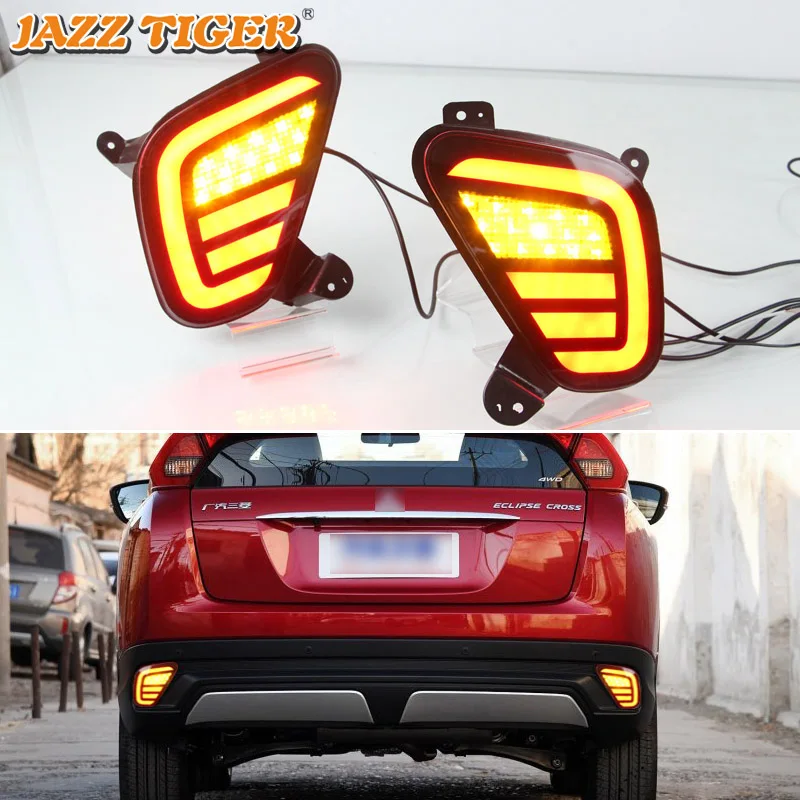 

JAZZ TIGER Multi-functions Car LED Rear Fog Lamp Brake Light Turn Signal Reverse Lamp For Mitsubishi Eclipse Cross 2018 2019