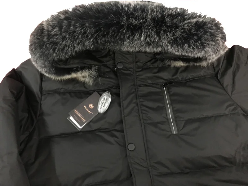 winter fashion men's duck down overcoat with fox fur collar hooded male warm parkas jacket green black 5xl 6xl 7xl 8xl 9xl 10xl