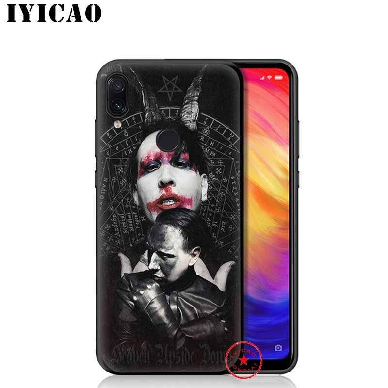 IYICAO Marilyn Manson Soft Case for Redmi K20 8A 7A 7 6 Pro 6A 5 Plus 5A 4X 4A S2 Go Silicone |