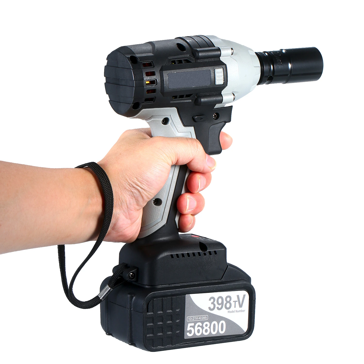 Brushless Impact Wrench Cordless Electric with 1/2in Chuck 2pcs 4.0A Battery Driver Sockets | Инструменты