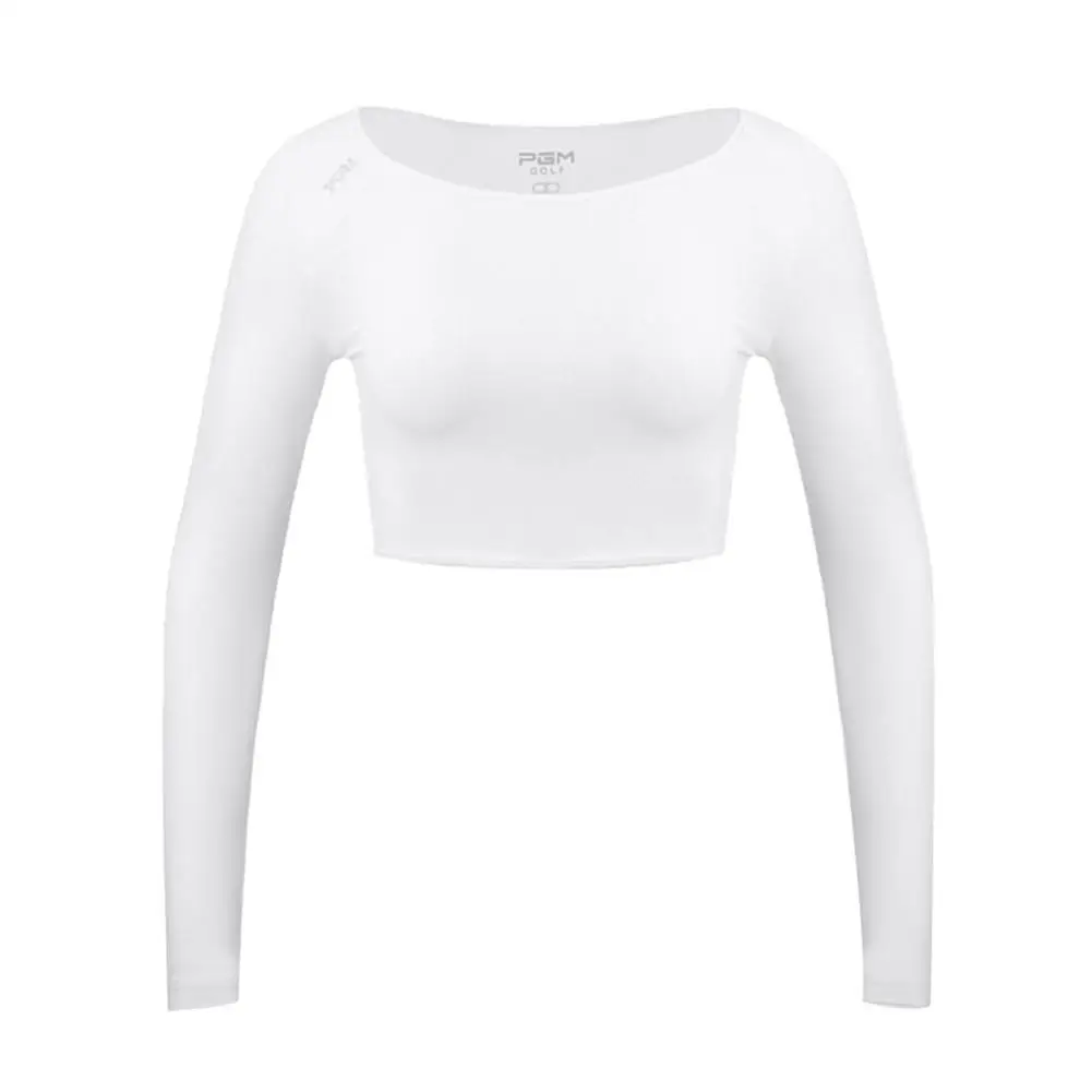 

Golf Clothing Ice Silk Cooling Sunscreen Long-Sleeved Women'S Cropped Quick-Drying Slim Shirt Sportswear T-Shirt Top Anti-U J6C2