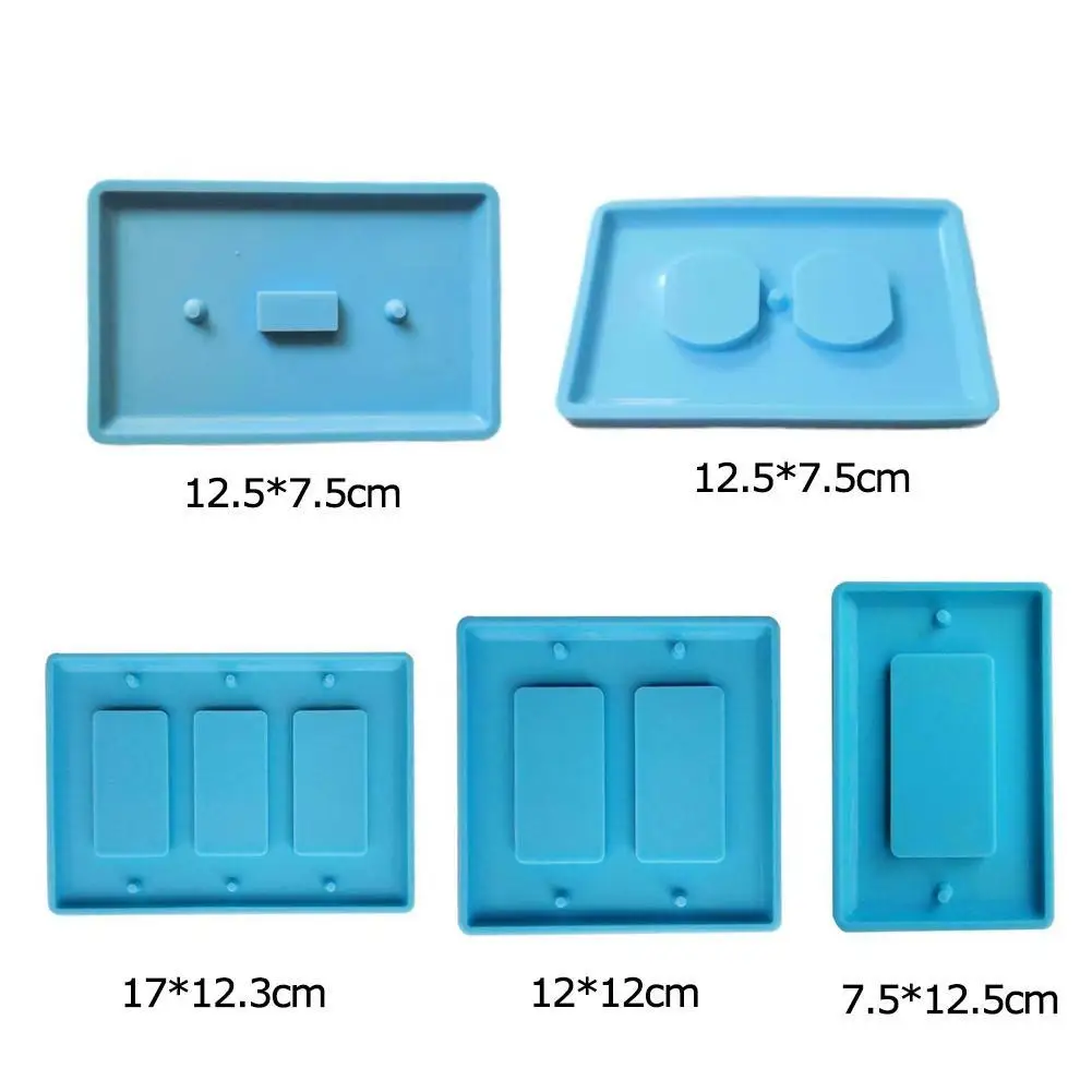 

1Pc Diy Crafts Making Crystal Epoxy Resin Mold Switch Socket 2021 Silicone New Mould Panel C6K4