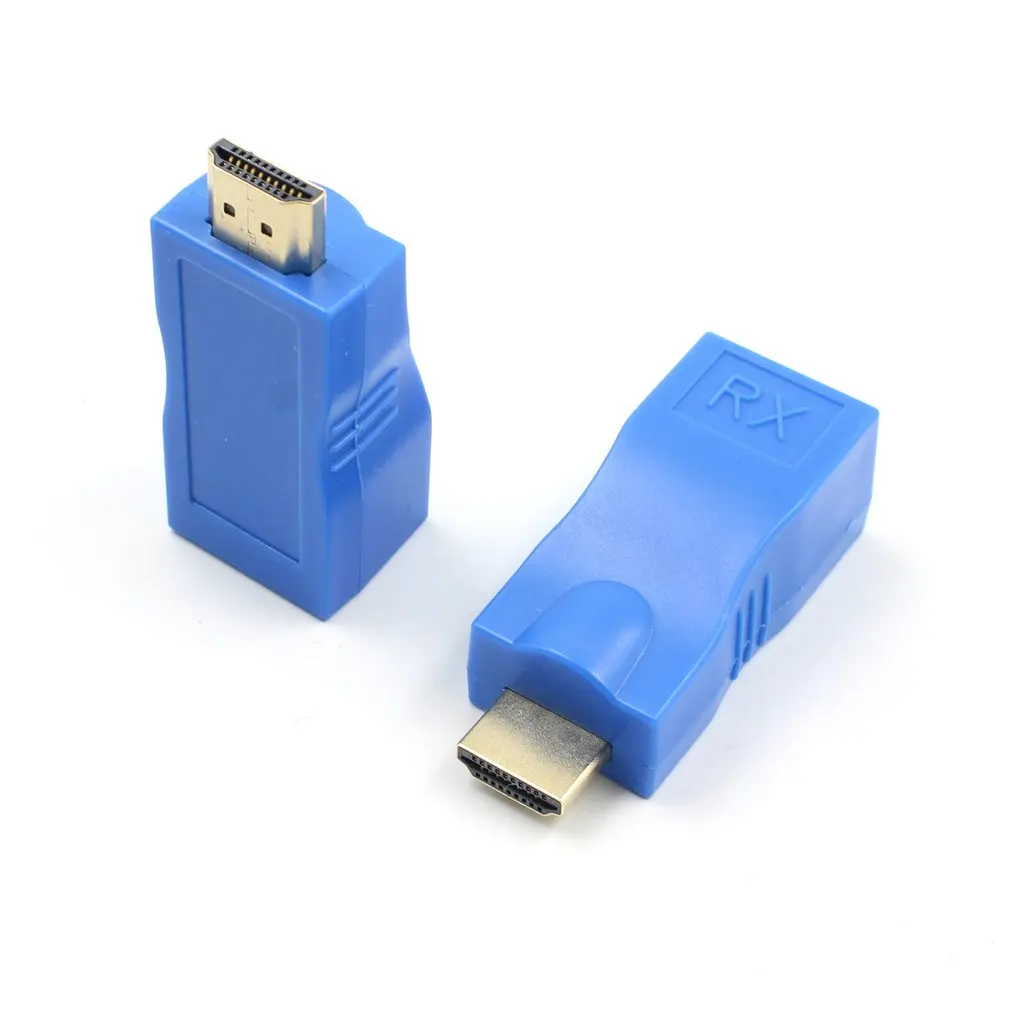 HDMI-совместимый удлинитель передатчик TX/RX адаптер Сетевой RJ45 CAT5E CAT6 Ethernet LAN без HDCP |