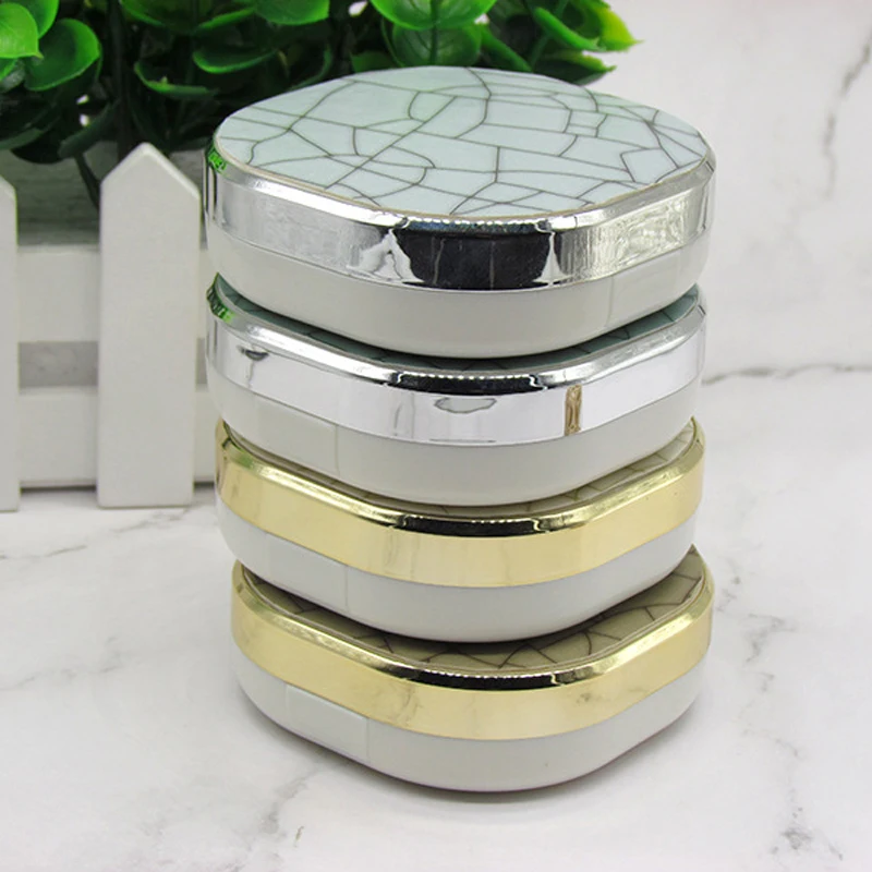 Гладкий Чехол для контактных линз с зеркальным покрытием комплект контейнера