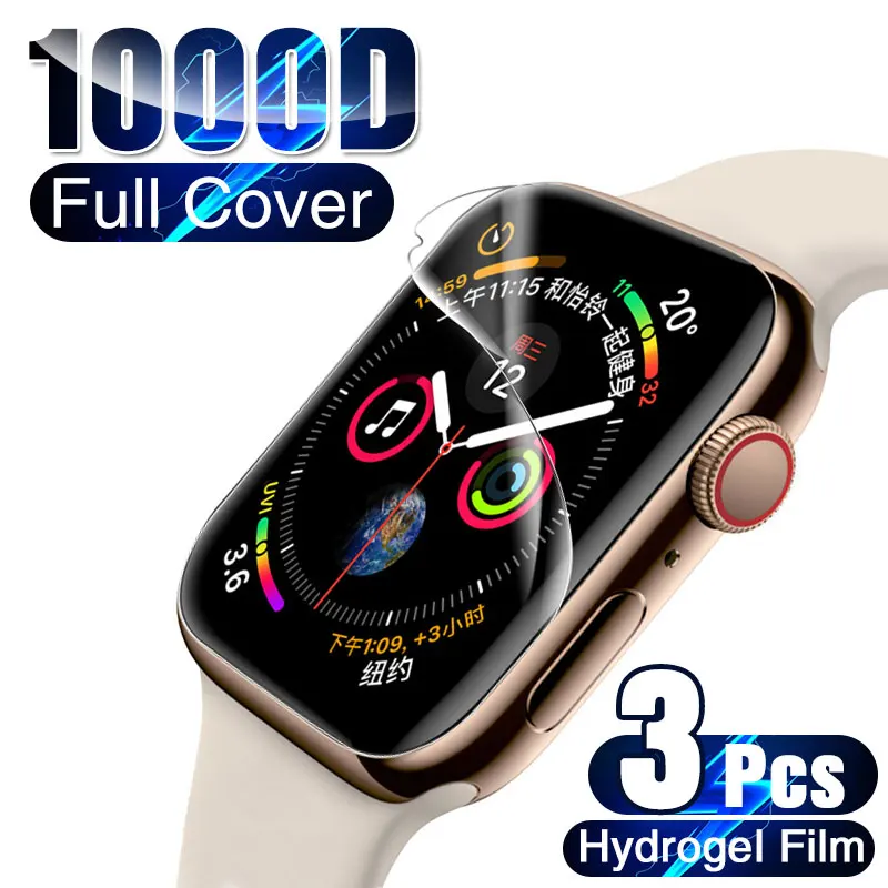 

Full Cover Hydrogel Film on the For Apple Watch 45MM 44MM 41MM 38MM 40MM 42MM Screen Protector For Watch Series 7 6 SE 5 4 3 2 1