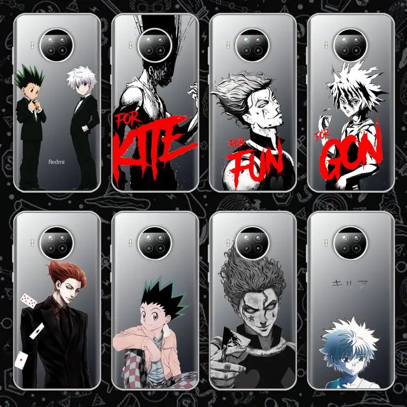 

Hunter x hunter hisoka Phone Case Transparent for Xiaomi mi Redmi note 10 t 8 9 pro lite 11 Samsung S 8 9 10 20