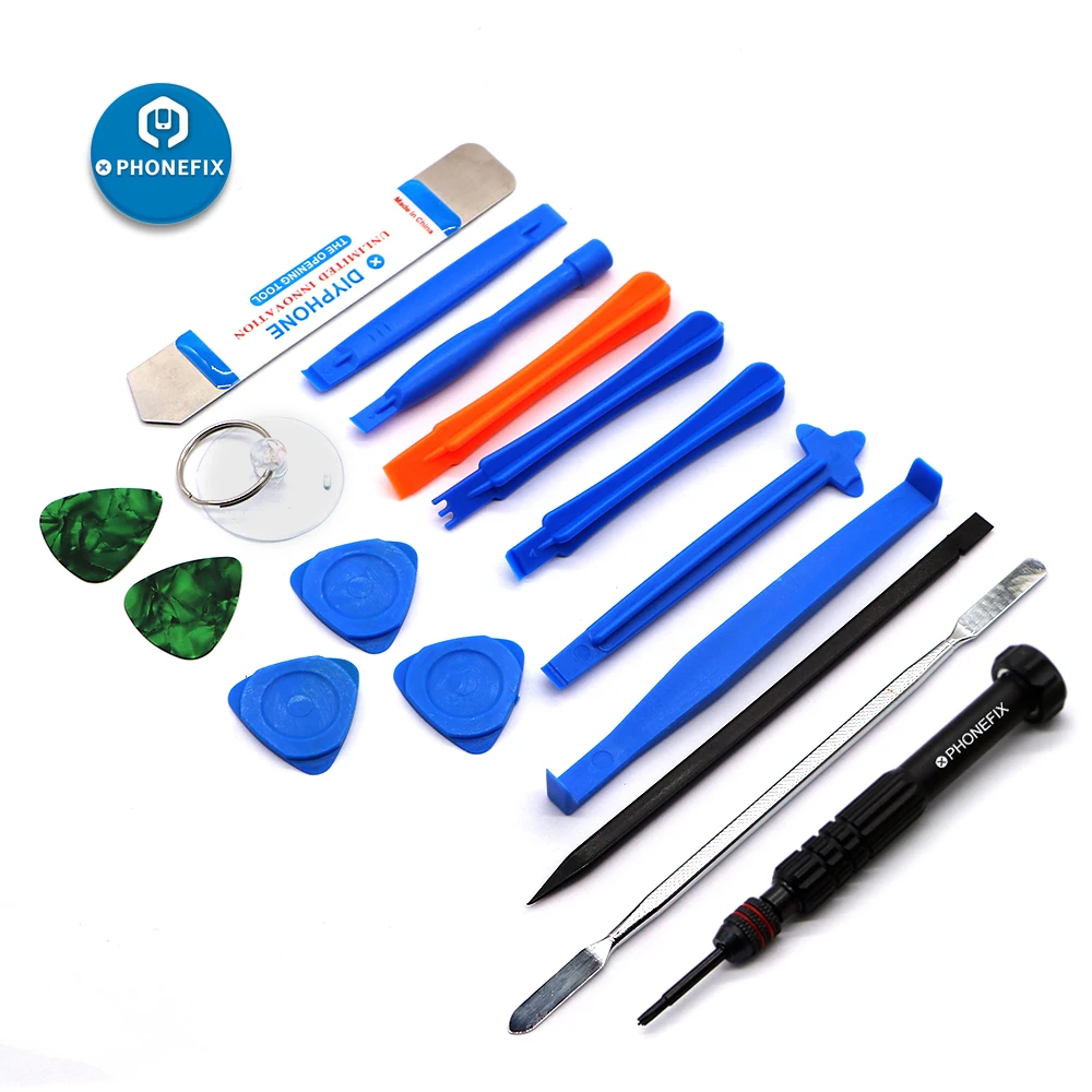 18 in 1 Phone Repair Tool Kit for iPhone Android Phones Tablet PC with Anti-static Mat Screwdriver Tools Mobile | Инструменты