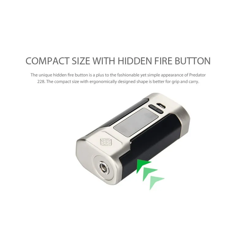 Оригинал Wismec Predator 228 Mod с атомайзер Elabo Vape kit Поддержка двух аккумуляторов 18650