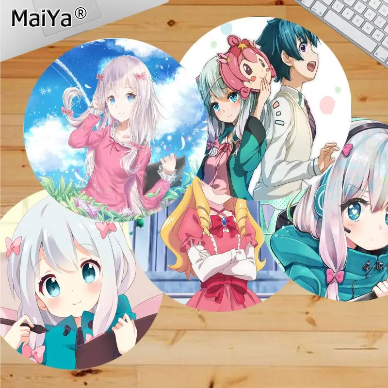 

MaiYa Cool New Eromanga Sensei Unique Desktop Pad Game Lockedge Mousepad gaming Mousepad Rug For PC Laptop Notebook