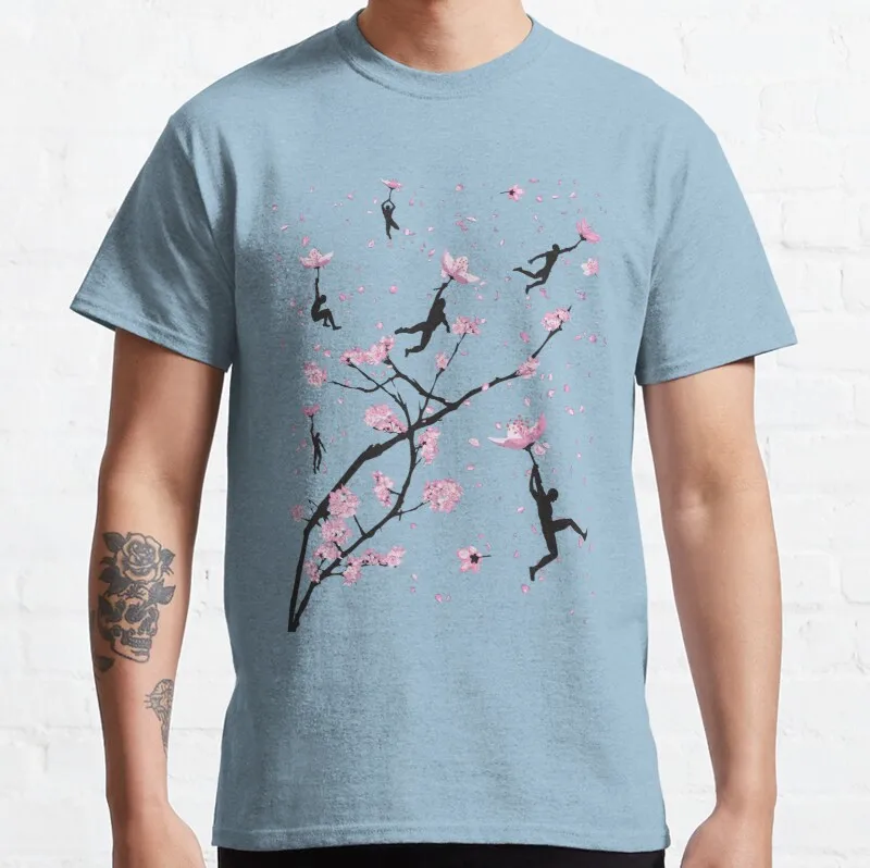 

New Blossom Flight Classic T-Shirt Cotton Men Tee Shirt fishing shirt Custom aldult Teen unisex digital printing Tee shirt
