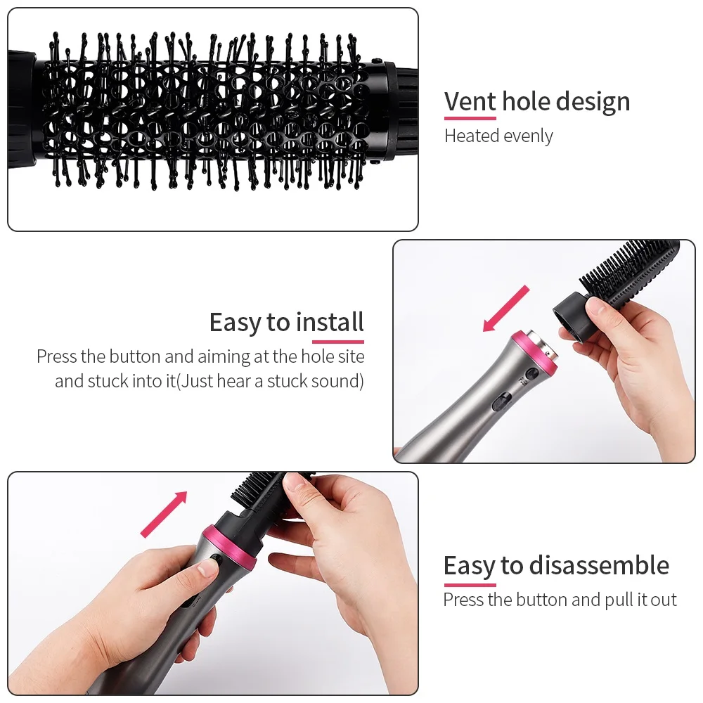 5 в 1 гребень для сушки волос многофункциональная Расческа горячего воздуха щетка