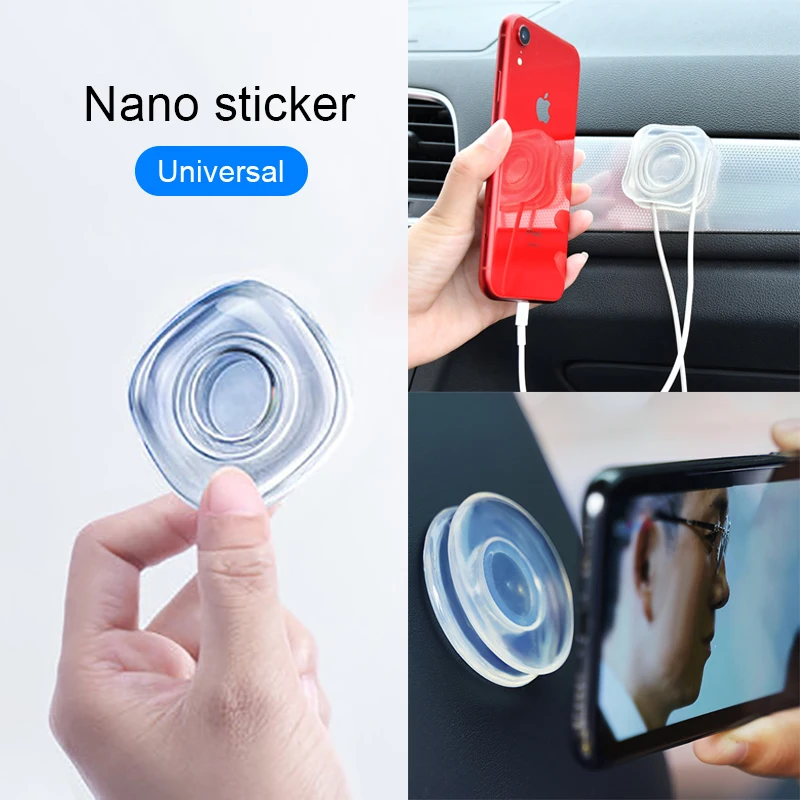 

Universal Magic Nano Stickers No Trace Magic Nano Casual Paste Rubber Pad Wall Stickers for Kitchen Car Phone Holder Gel