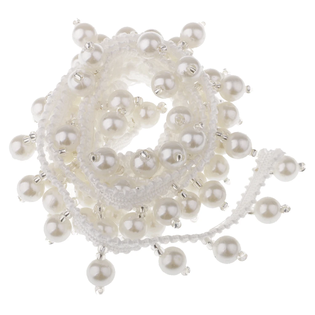 Фотообои с жемчужными бусинами диаметром 20 мм белого и черного цвета 1 ярд | Дом