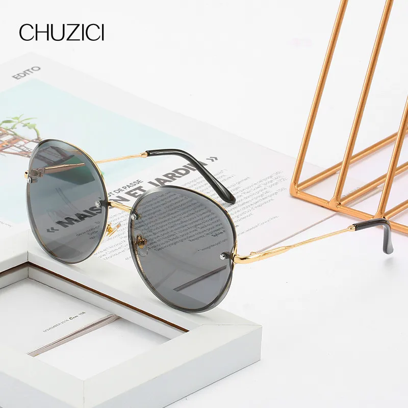 CHUZICI Новое поступление негабаритных бескаркасных солнцезащитных очков женские