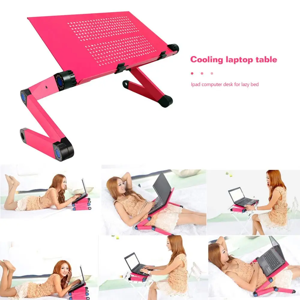 

Portable Foldable Adjustable Folding Table Computer Desk iPad Desk Lazy Notebook Stand for Bed Sofa Home Office Computer Desk