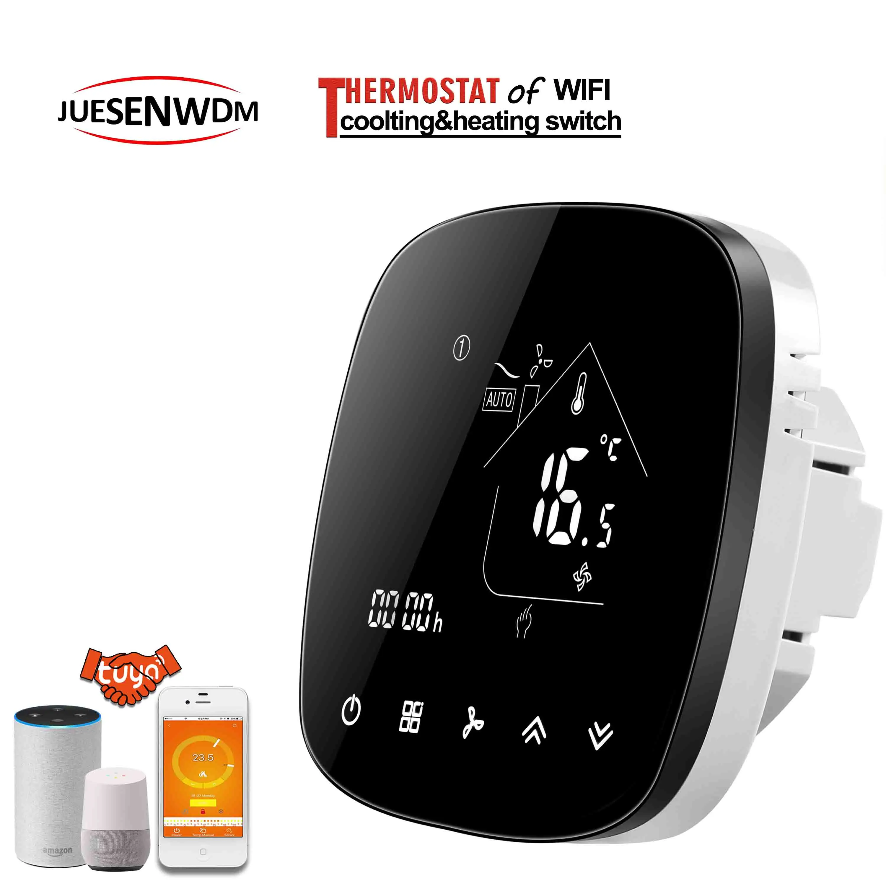  95 ~ 240 В переменного тока 24 температура отопления охлаждения термостат WIFI 2P/4P