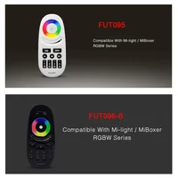 Miboxer 2.4G RGBW/RGB+CCT LED Strip Light Controller 4-Zone 8-Zone Wireless Remote Milight 3V Dimmer Bulb Lamp Switch