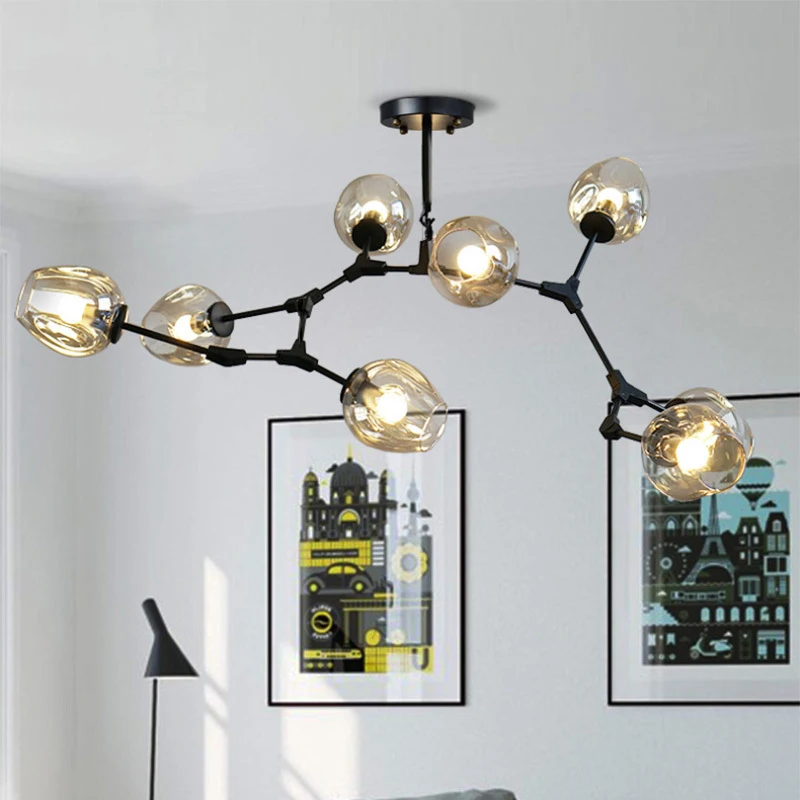 Современная светодиодный ная Люстра для гостиной кухни лофта виллы со