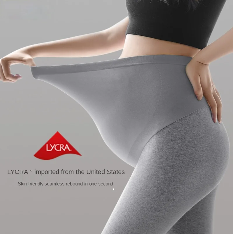 Maternity Warm Trousers For  Pregnancy Clothes Spring Summer 2021 Maternity High Waist Trousers leggings