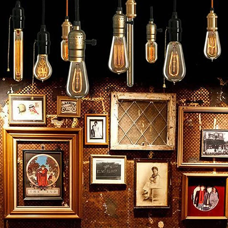 

Vintage Bulbs E14 220V ST48 Incandescent Bulbs 25W 40W 60W Filament Retro Light For Pendant Lamp