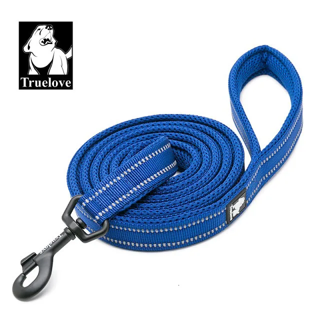 Royal blue Truelove поводок для собак нейлоновый поводок для собак поводки для питомцев Светоотражающая черная Золотая лента для собак товары для домашних животных TLL2112 все сезоны - Цвет: Royal blue