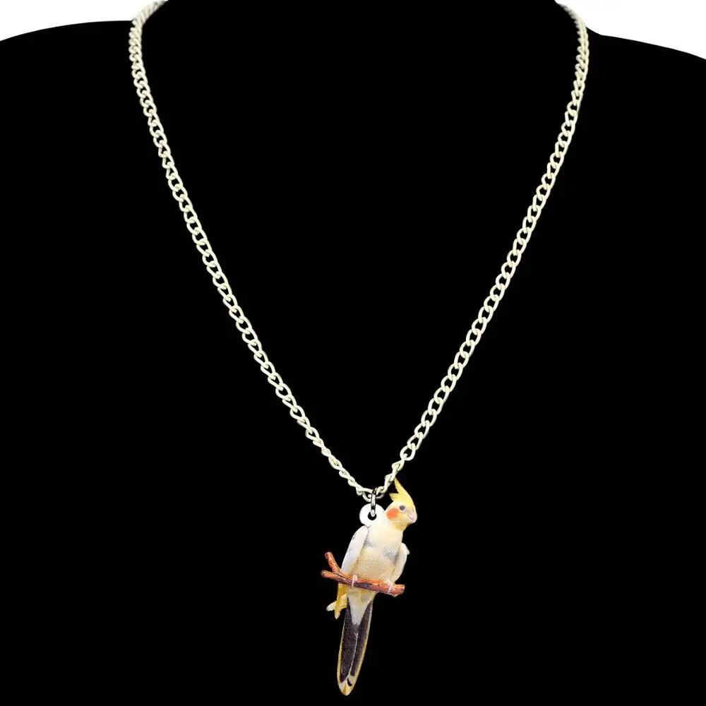 Акриловые ювелирные наборы Bonsny элегантное ожерелье и серьги в виде птиц милая